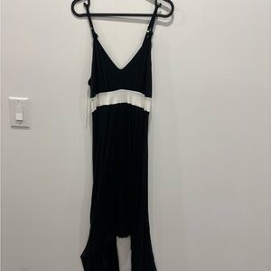 La Vie En Rose Black and White Maxi Dress
